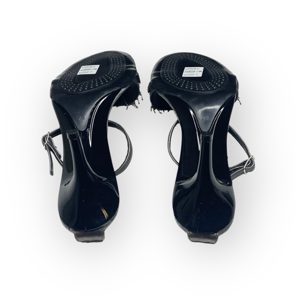 Vintage: new Pierre Cardin ♚ Beaded Kitten Heels ♚ Chain Mail ♚ Gunmetal ♚ 8.5M - Picture 12 of 16